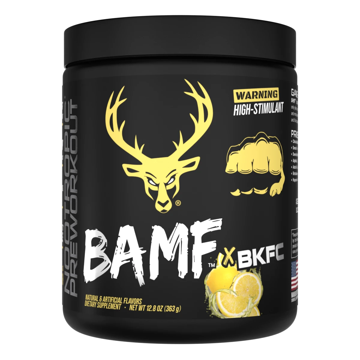 BAMF High Stimulant Nootropic Pre Workout Bucked Up